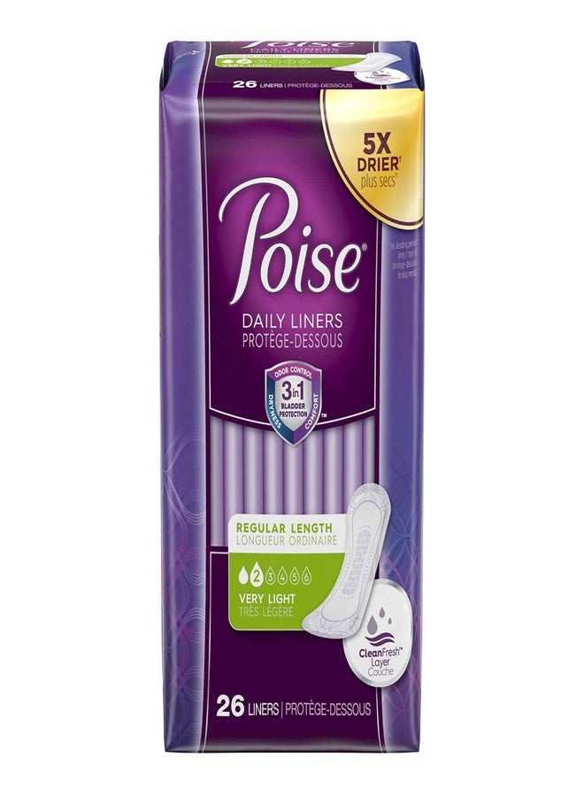 Poise Fresh Protection Female Incontinent Pad Regular Length 7.5" Length 19305, Light, 78 Ct - Image 1